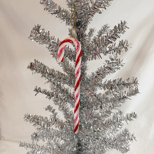 Pink Candy Cane Holiday Ornament
