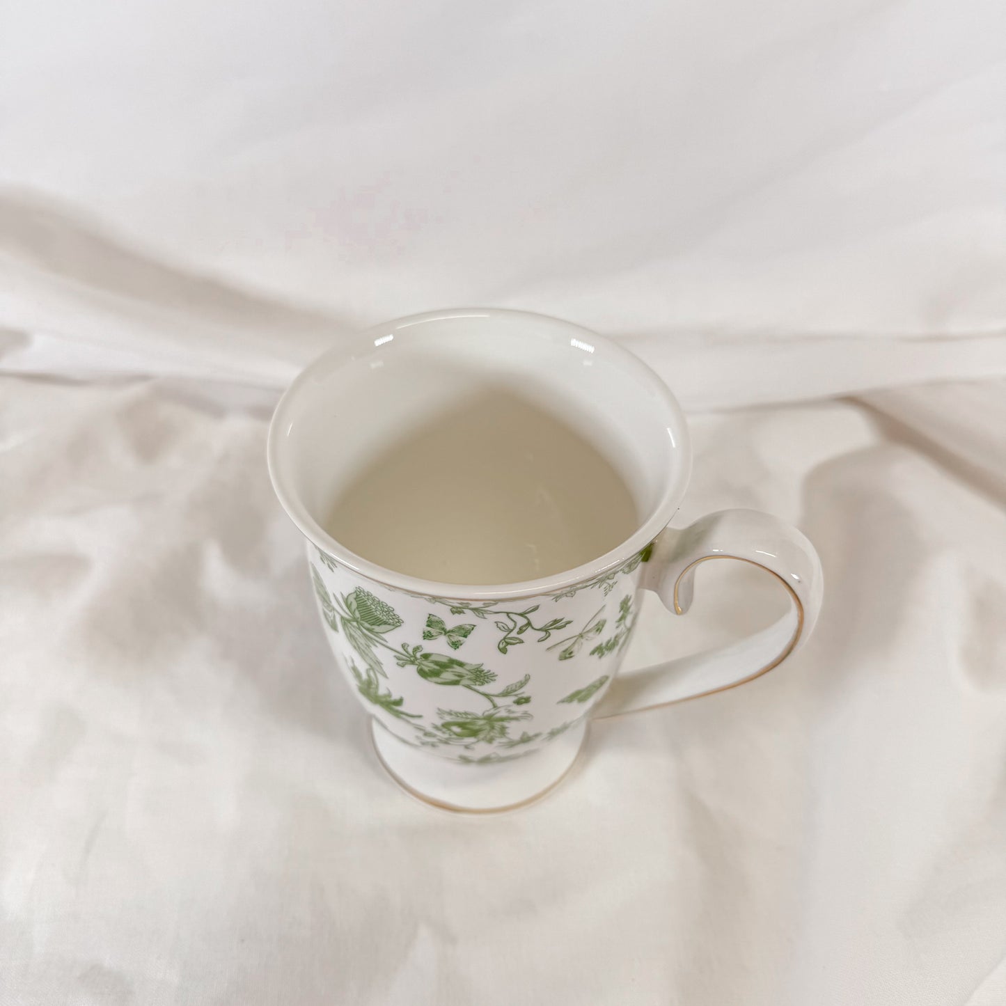 Green Garden Floral Mug