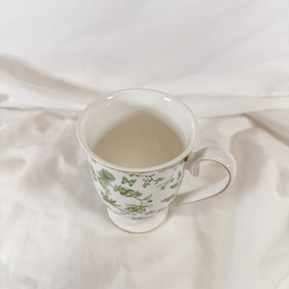 Green Garden Floral Mug