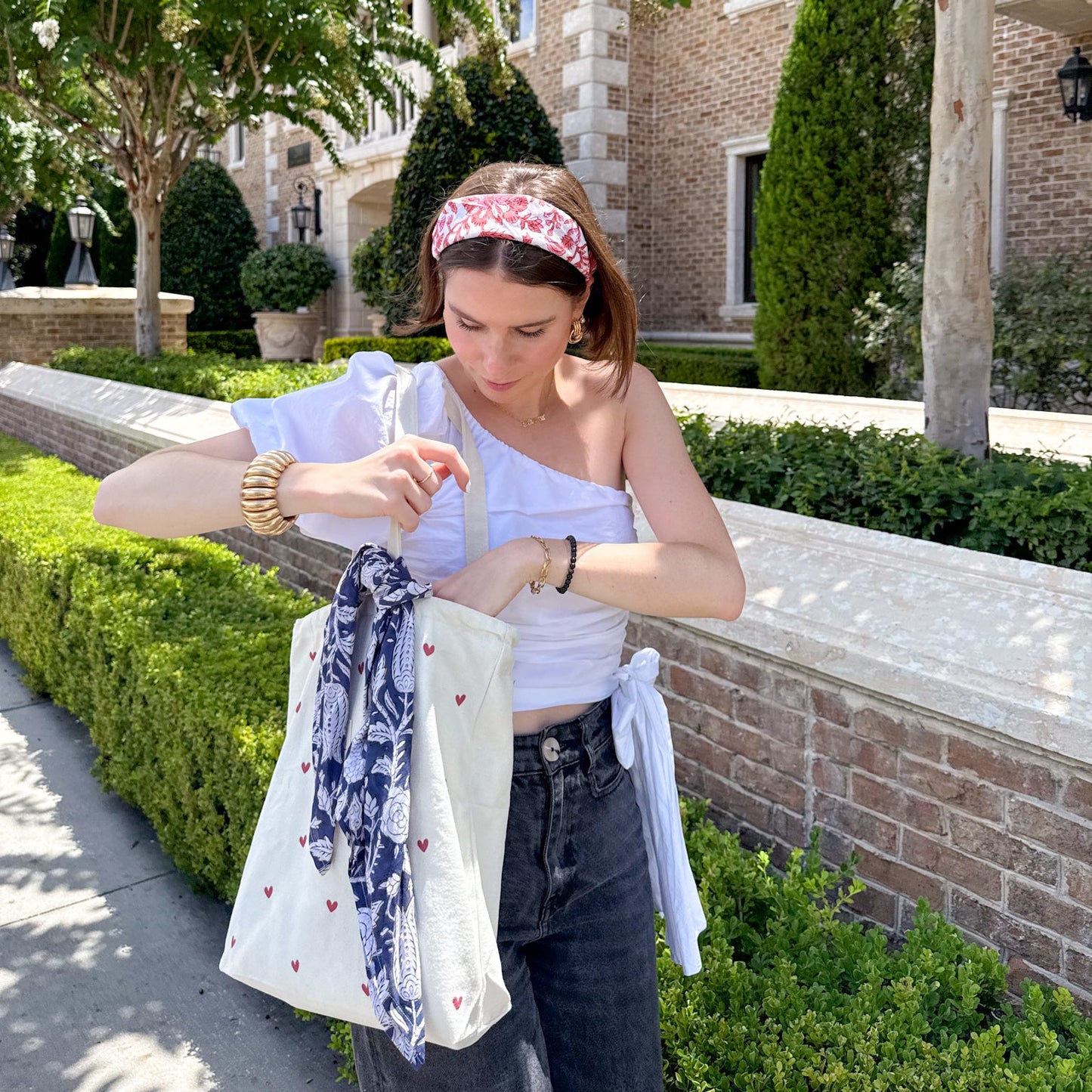 Floral Square Scarf