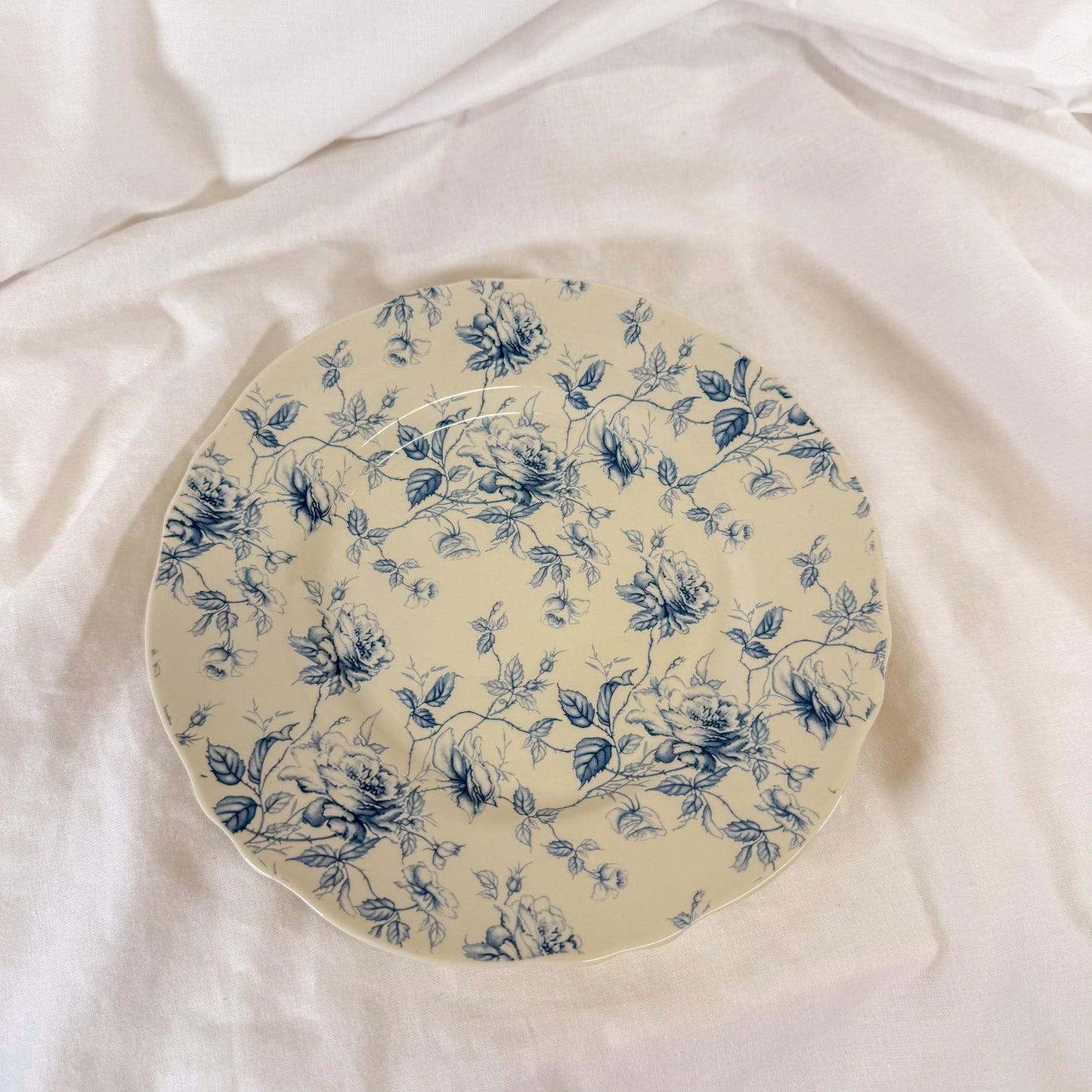 Classic Blue Floral Plate
