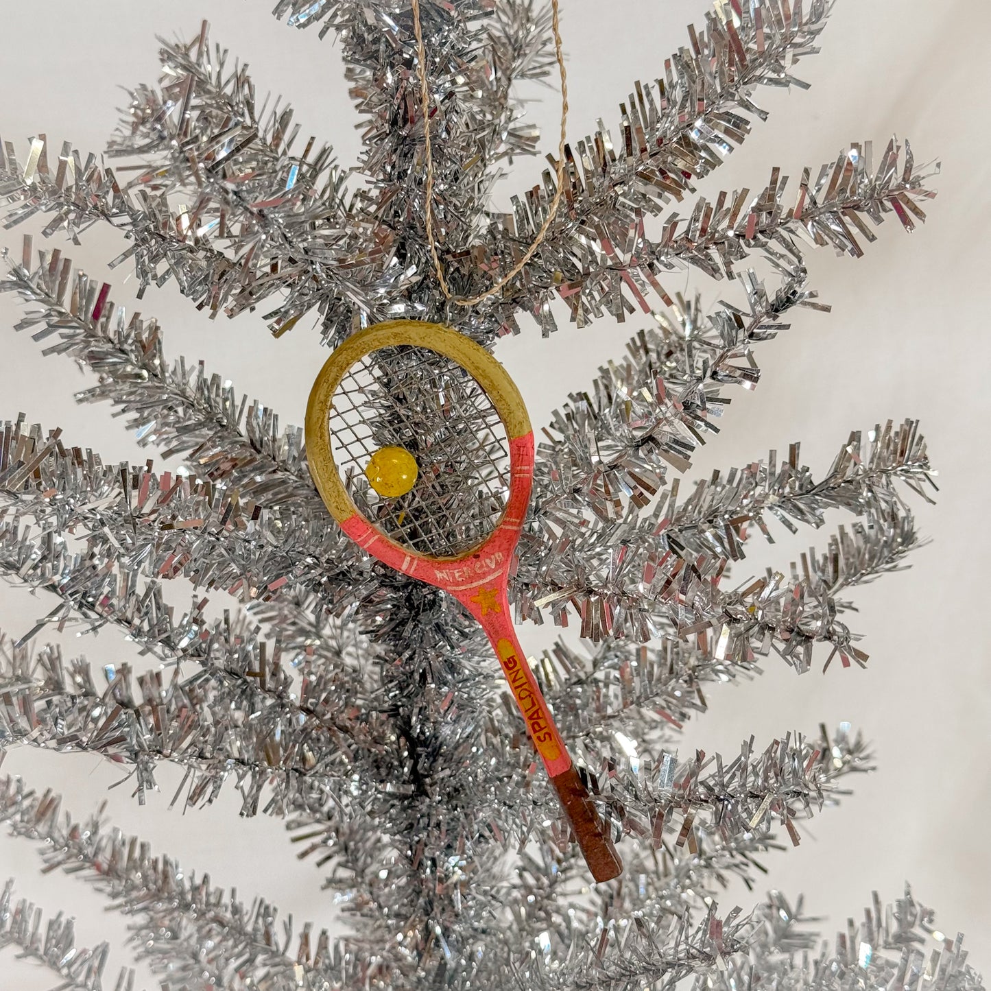 Vintage Tennis Racquet Ornament