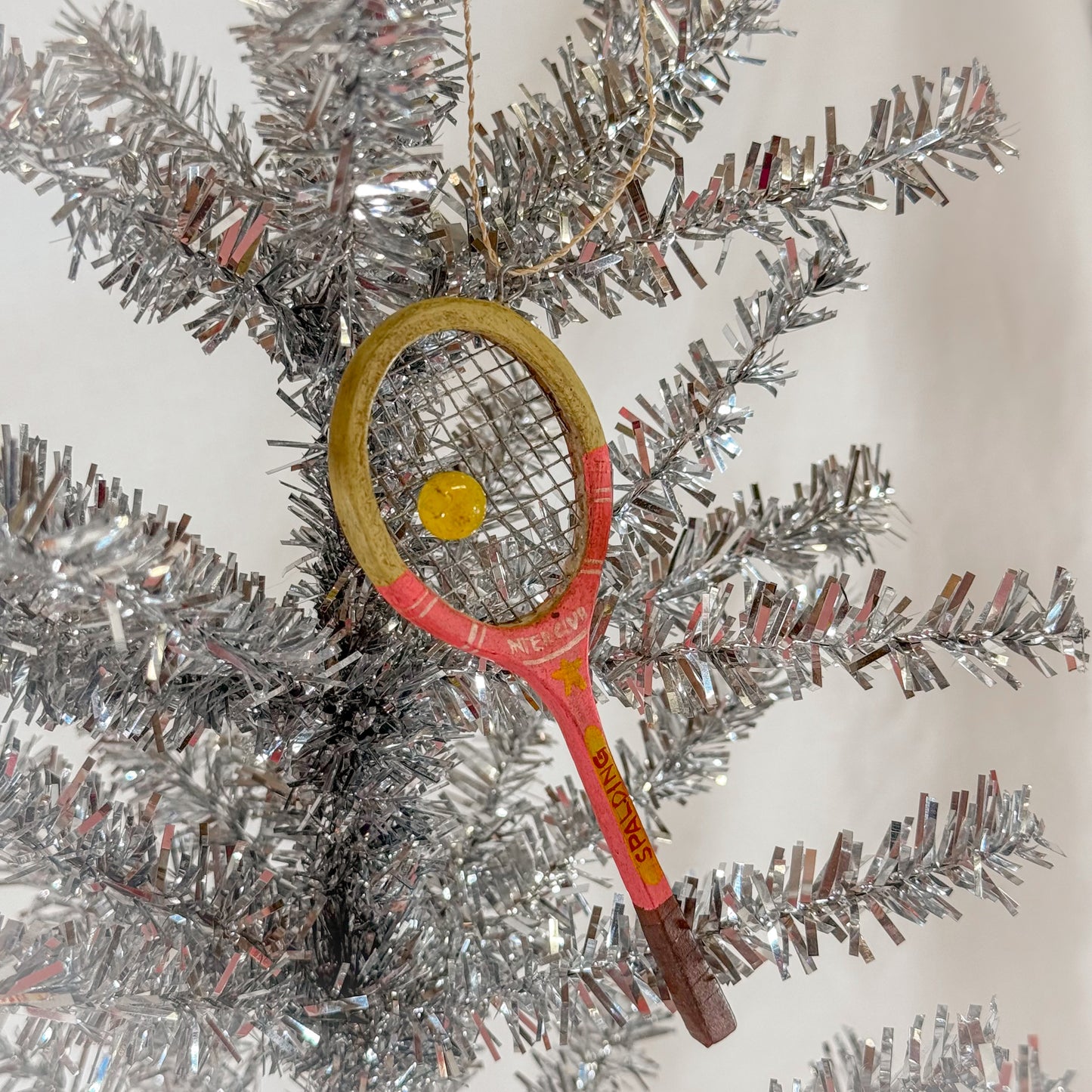 Vintage Tennis Racquet Ornament