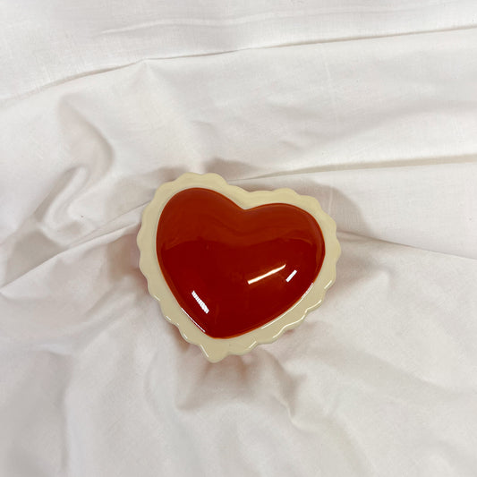 Vintage Heart Ceramic Trinket Box