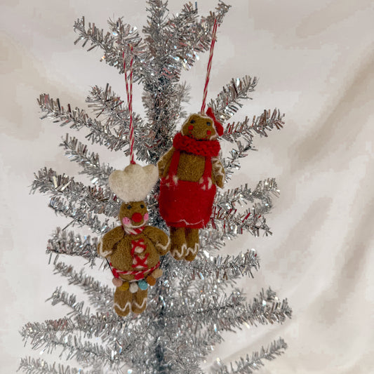 Gingerbread Baker Felt Ornament