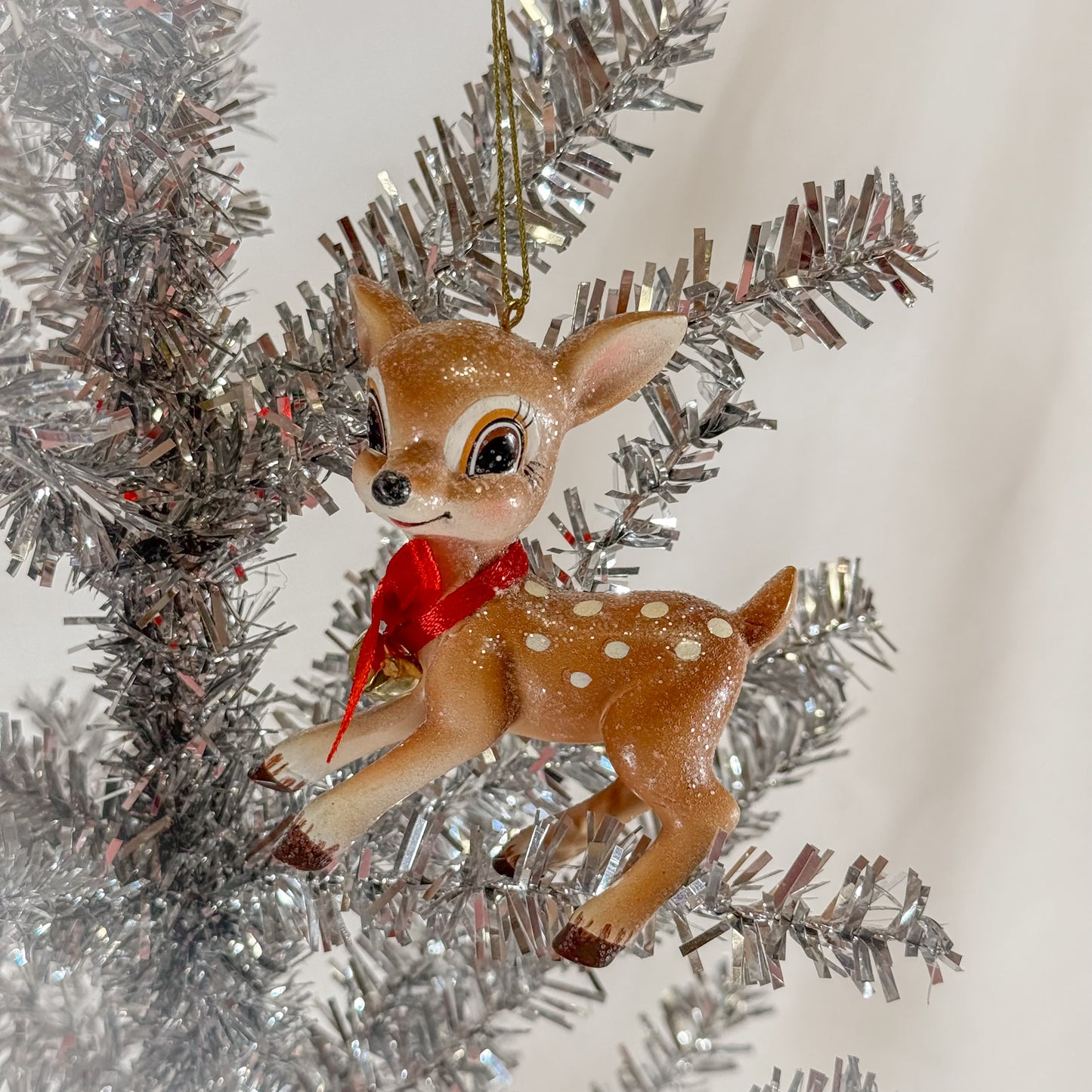 Vintage Jingle Deer Ornament