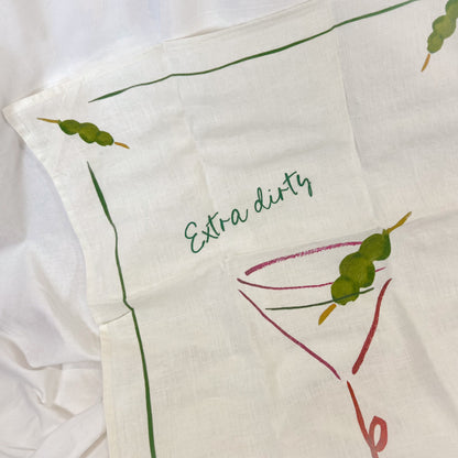 Extra Dirty Linen Tea Towel