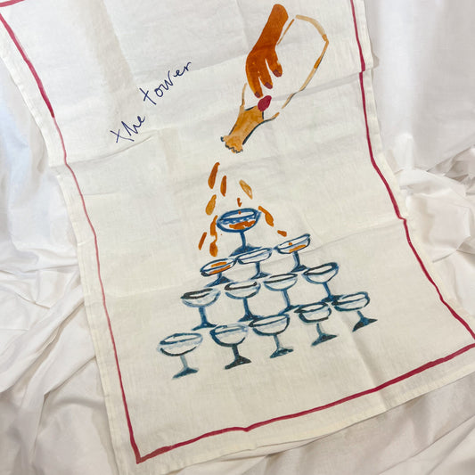 The Tower Linen Tea Towel