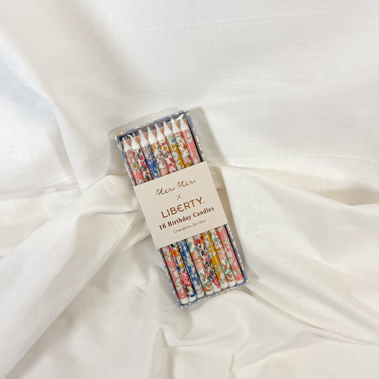 Liberty Mixed Print Cake Candles By Meri Meri