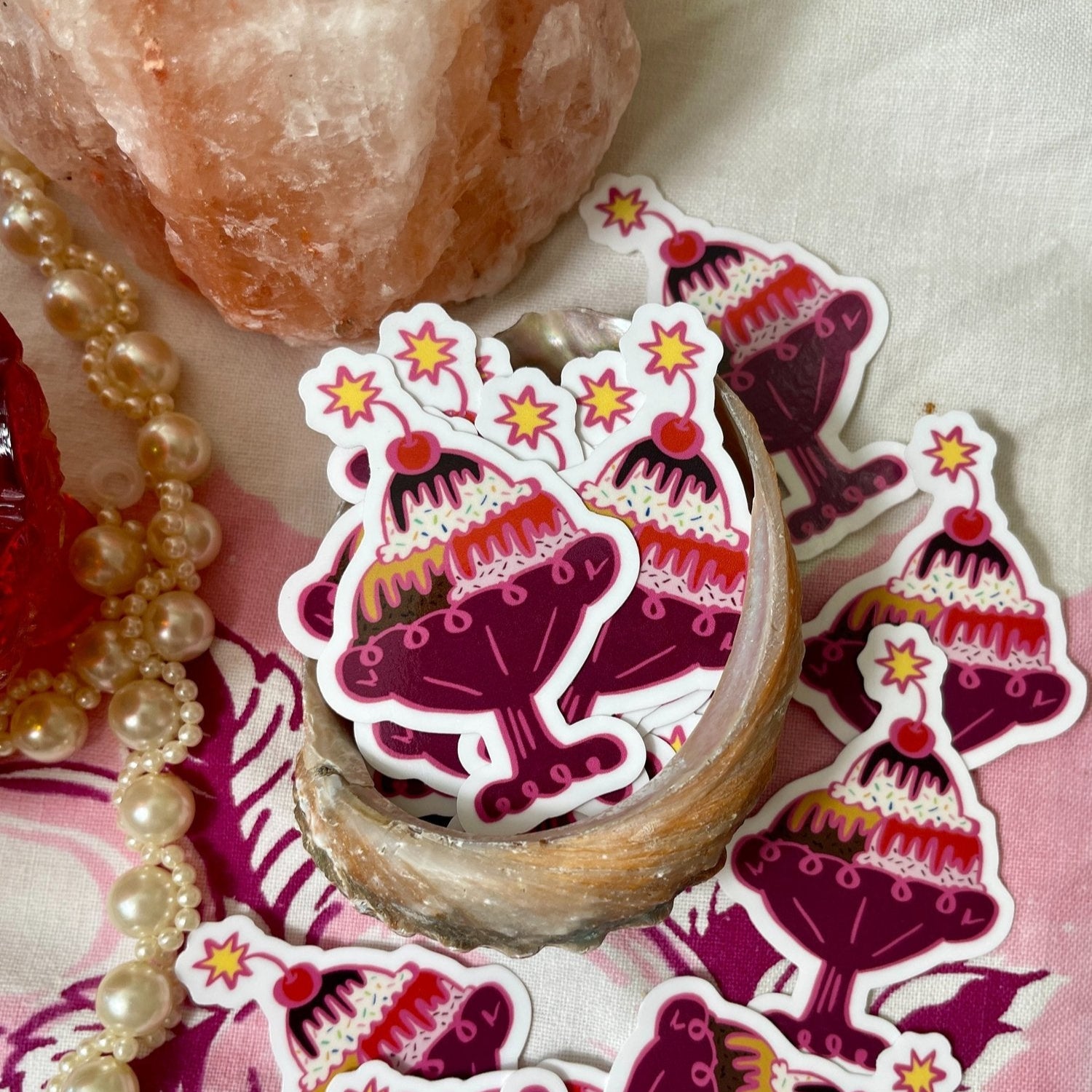 Ice Cream Sundae Vinyl Sticker – Gasp