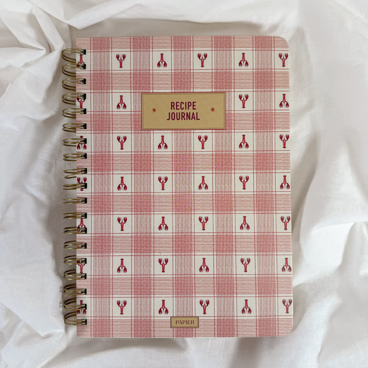 Lobster Spiral Recipe Journal
