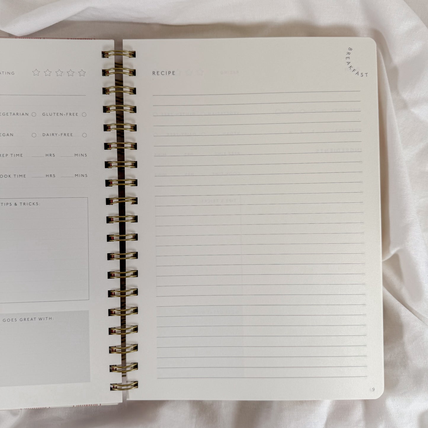 Lobster Spiral Recipe Journal