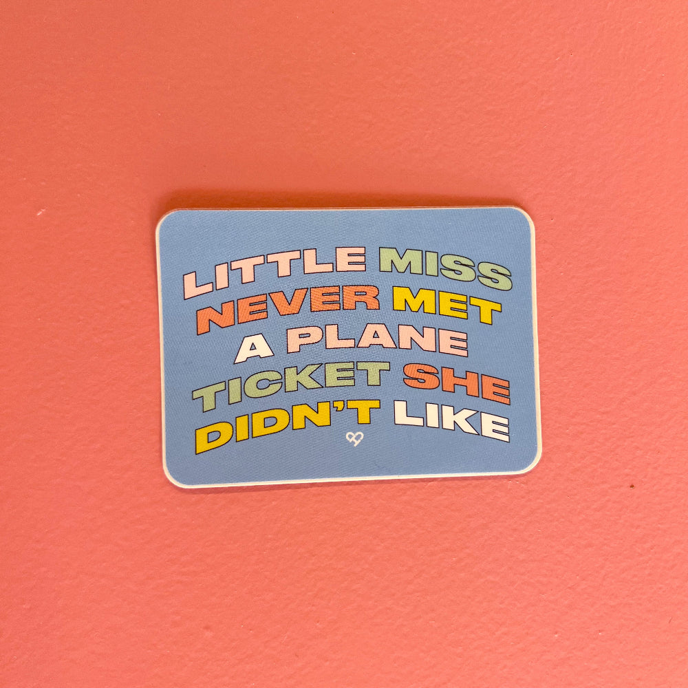 Little Miss Traveler Vinyl Sticker