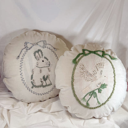 Winter Animal Portrait Pillow