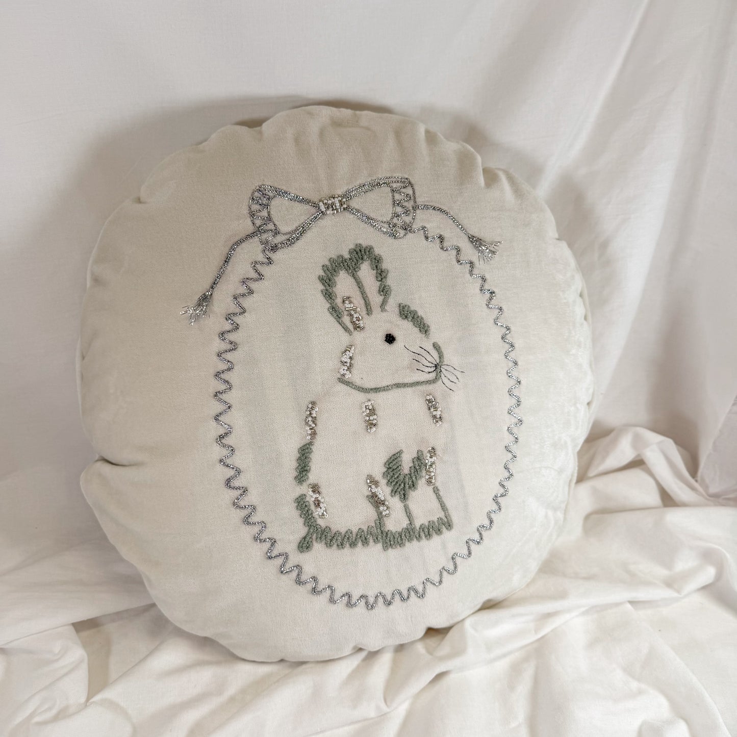 Winter Animal Portrait Pillow