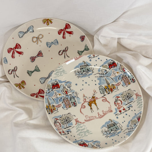 Holiday Bows Plate