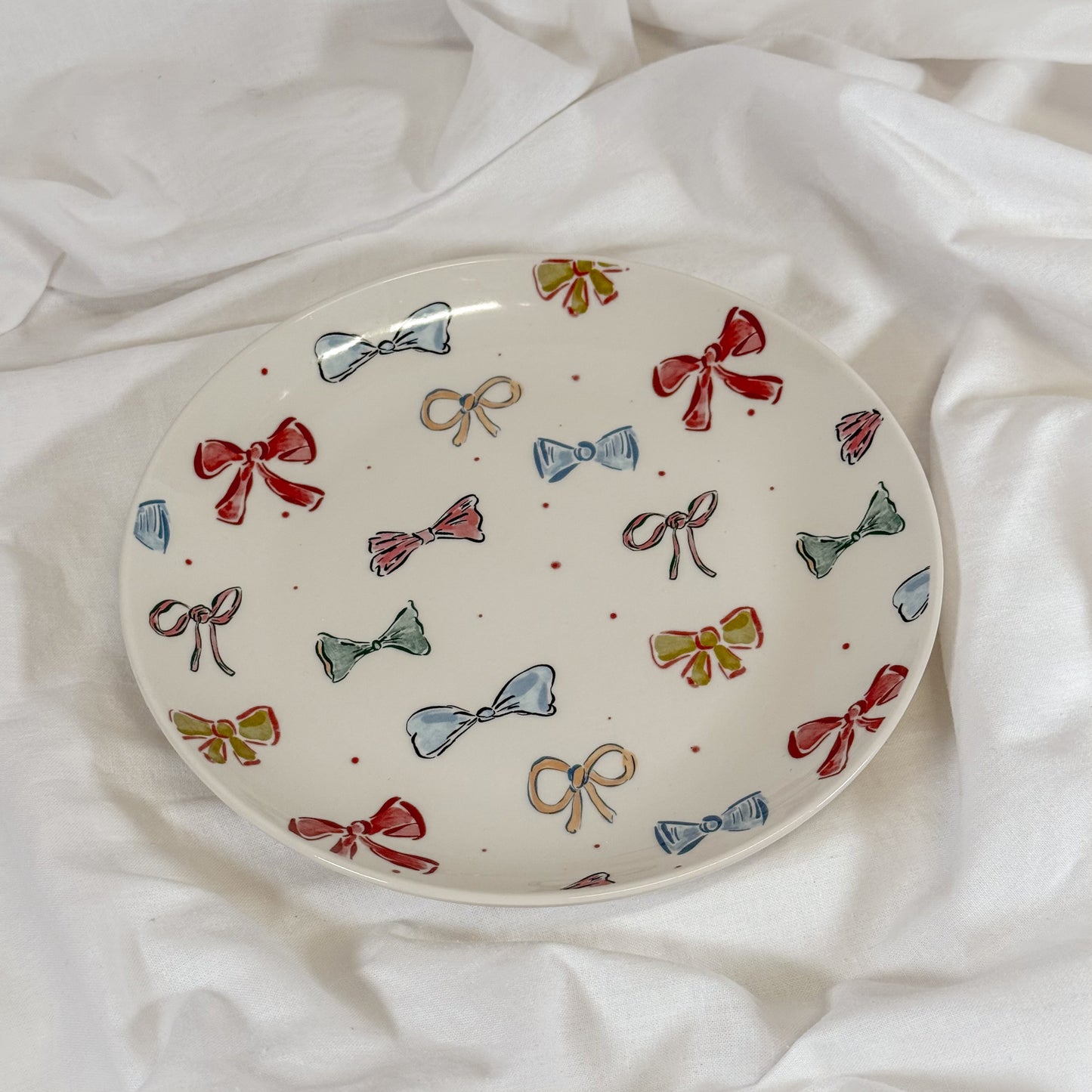 Holiday Bows Plate