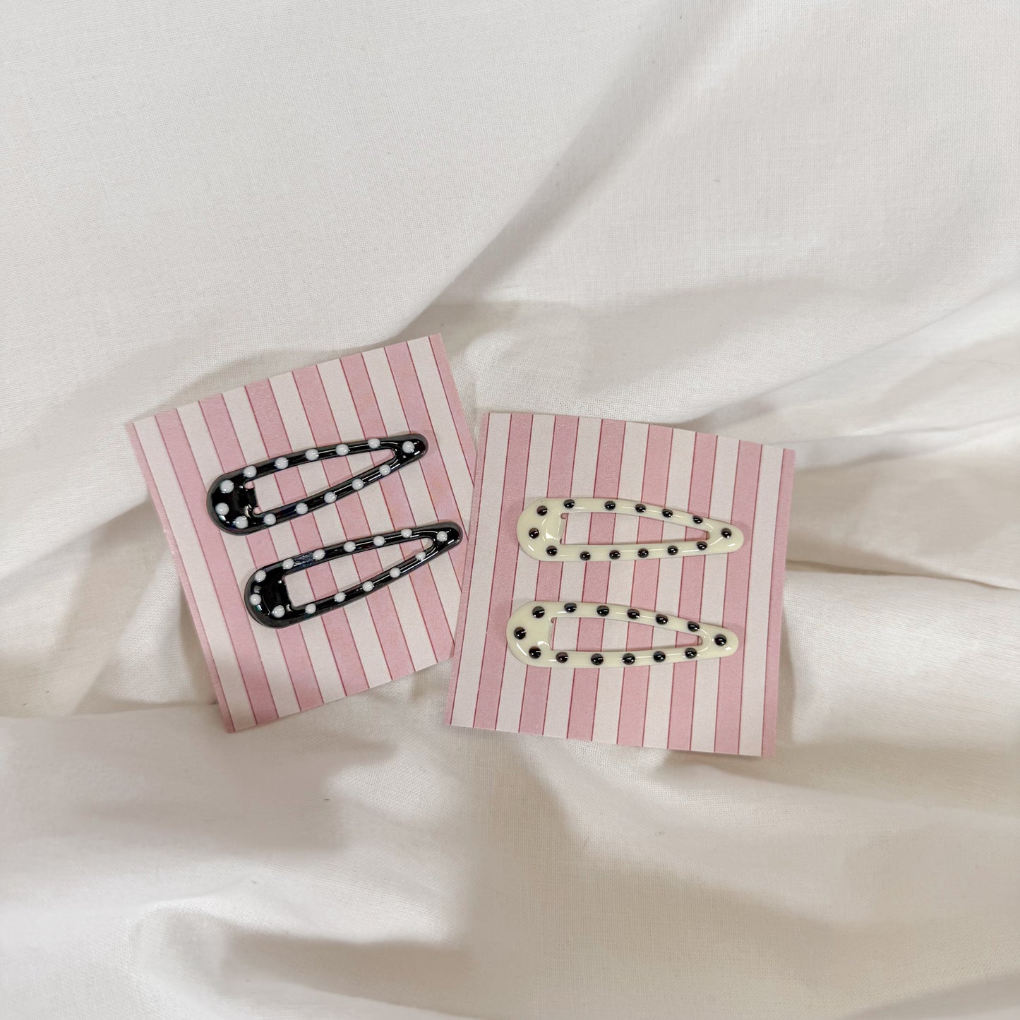 Polka Dot Snap Clip Set
