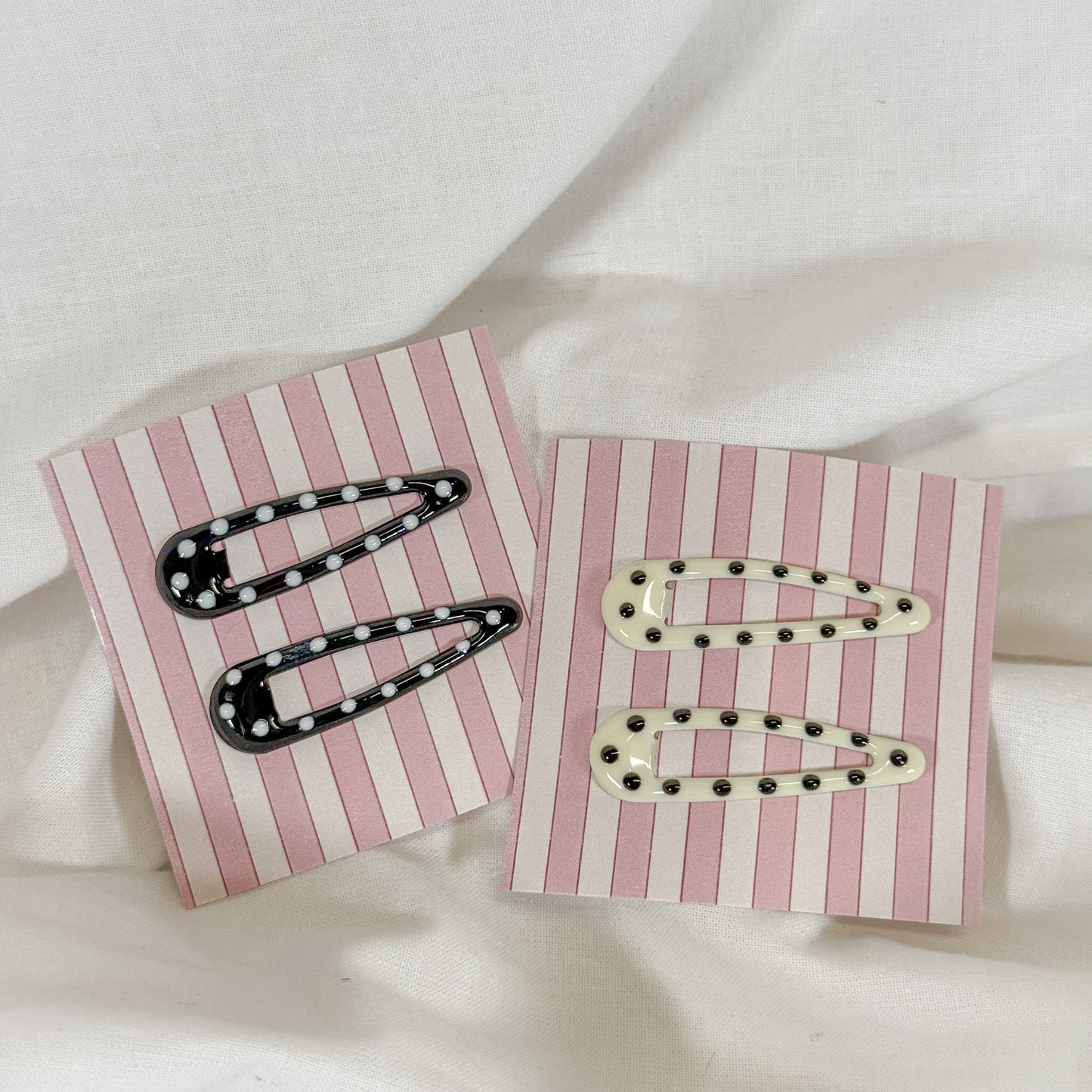 Polka Dot Snap Clip Set