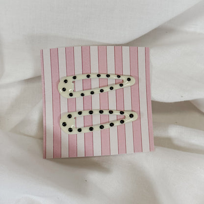 Polka Dot Snap Clip Set