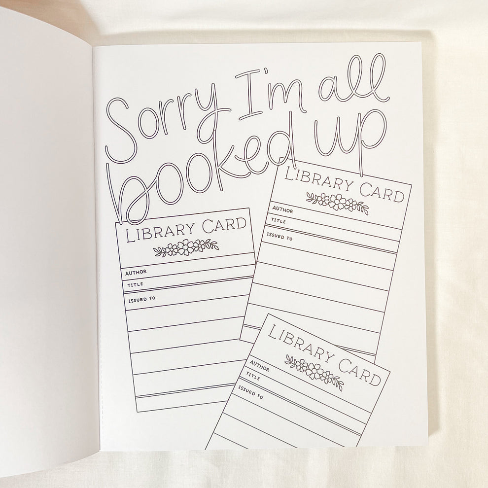 All Booked Up Coloring Book – Gasp