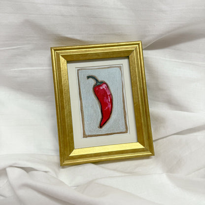Spicy Pepper Mini Framed Wall Art