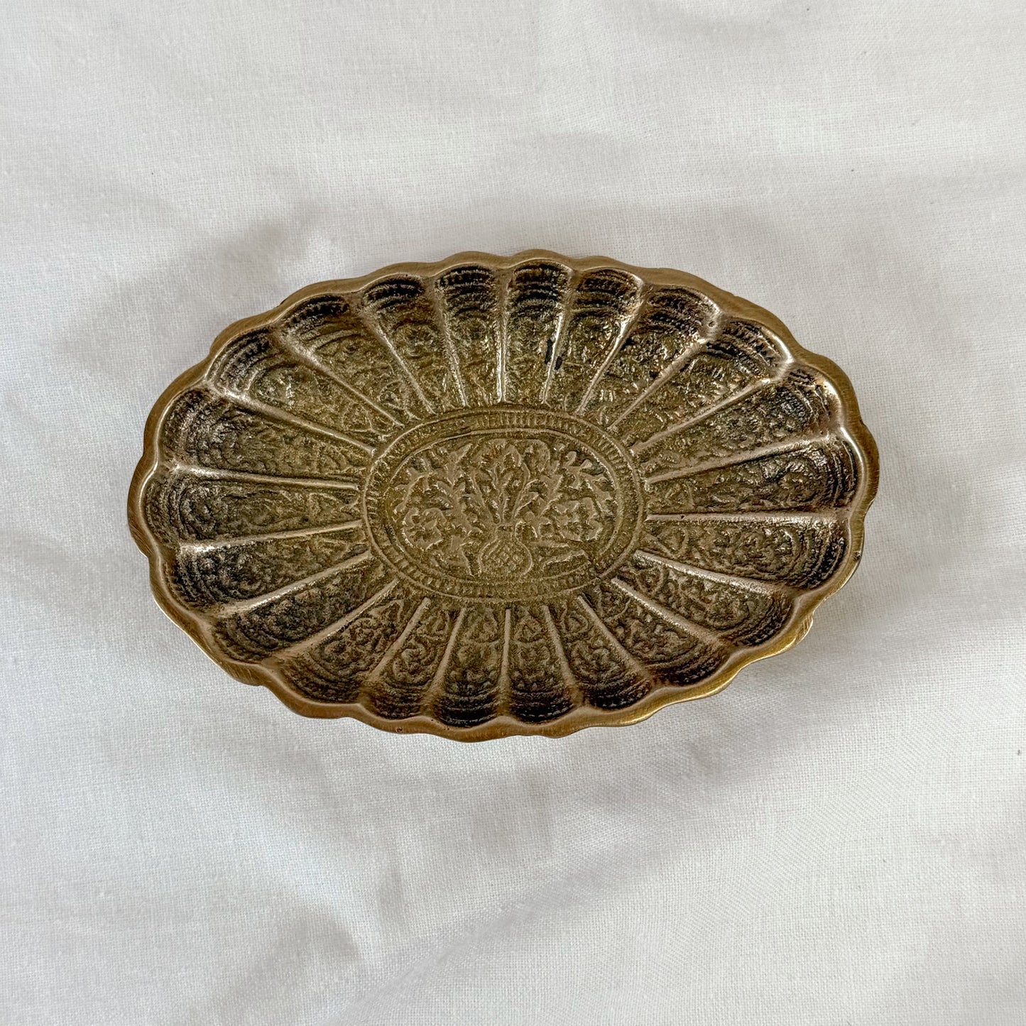 Ornate Brass Dish