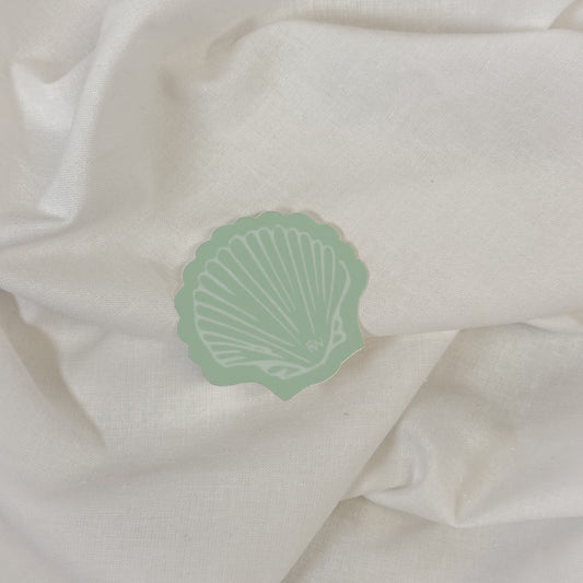 Seafoam Seashell Vinyl Sticker