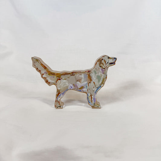 Acrylic Golden Retriever