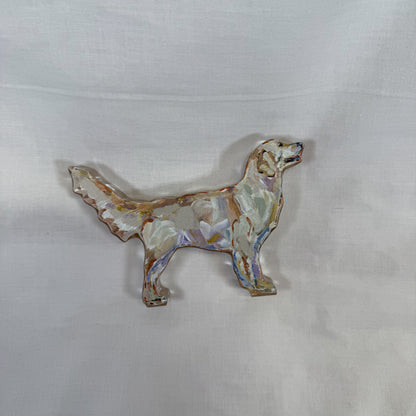 Acrylic Golden Retriever