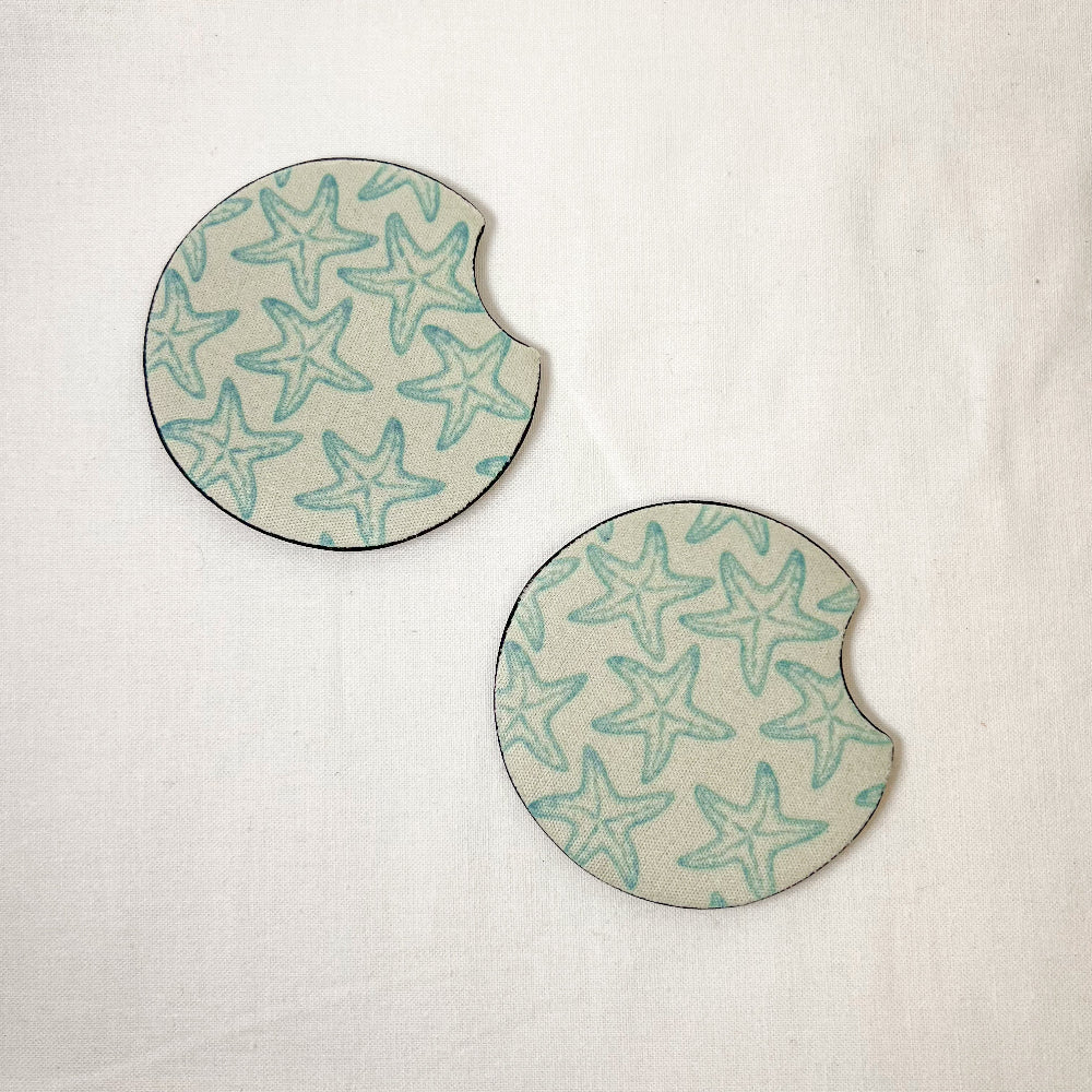 Starfish Car Coaster Set