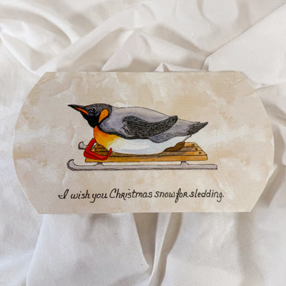 Vintage Christmas Paper Gift Box