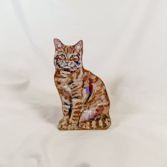 Acrylic Tabby Cat