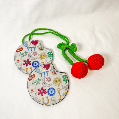 Lucky Girl Car Coaster Set