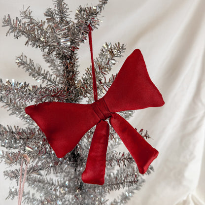 Satin Bow Holiday Ornament