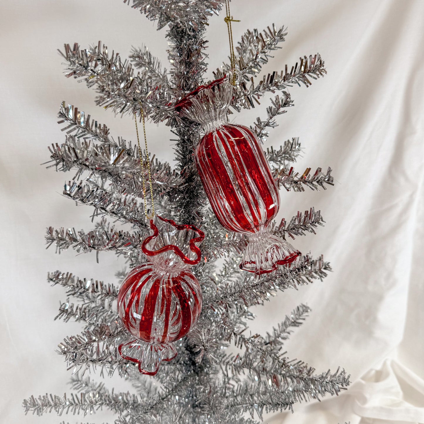 Peppermint Candy Glass Ornament