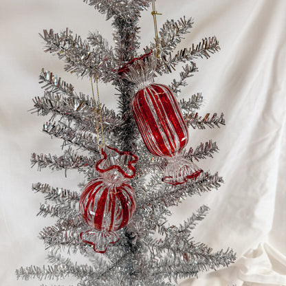 Peppermint Candy Glass Ornament