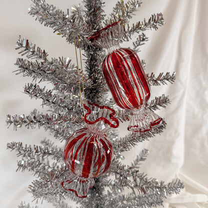 Peppermint Candy Glass Ornament
