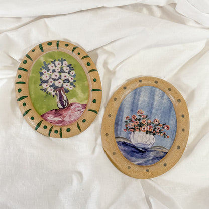 Floral Stone Wall Art