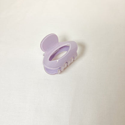 Small Glitter Thumbprint Claw Clip