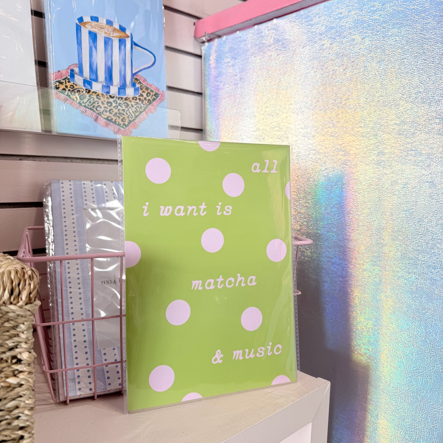 Matcha And Music Wall Art Print