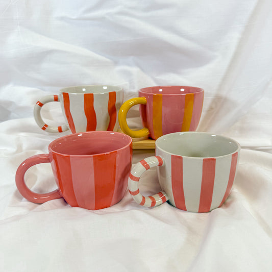 Pink Stripe Mug
