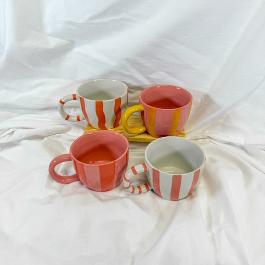 Pink Stripe Mug