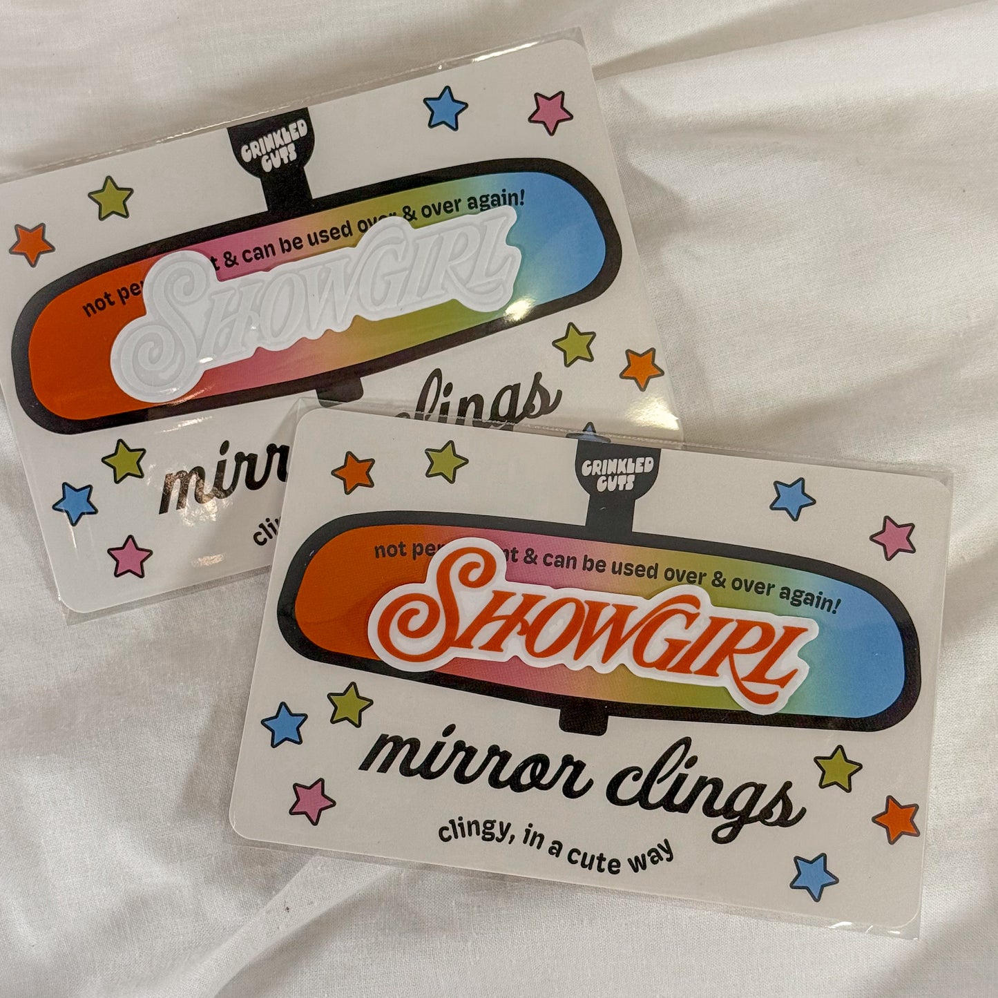 Showgirl Mirror Cling