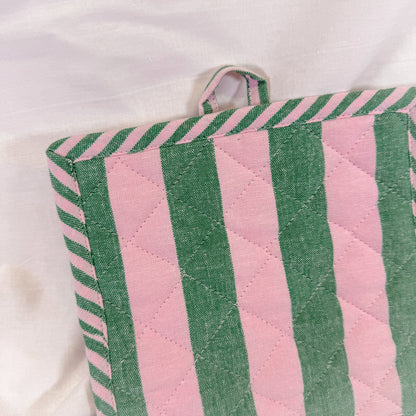 Color Block Stripe Pot Holder