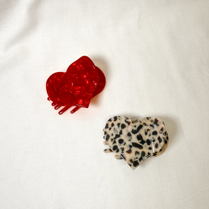Layflat Heart Claw Hair Clip