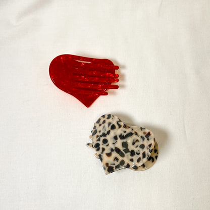 Layflat Heart Claw Hair Clip