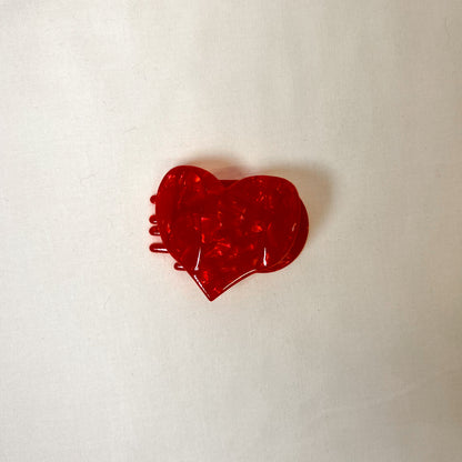 Layflat Heart Claw Hair Clip