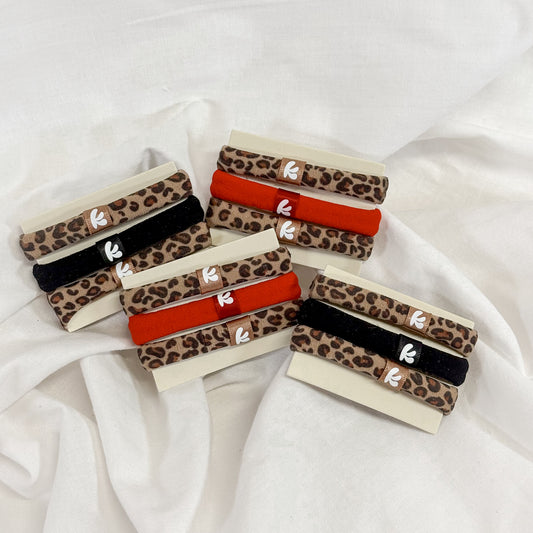 Cheetah Soft Hair Tie Set