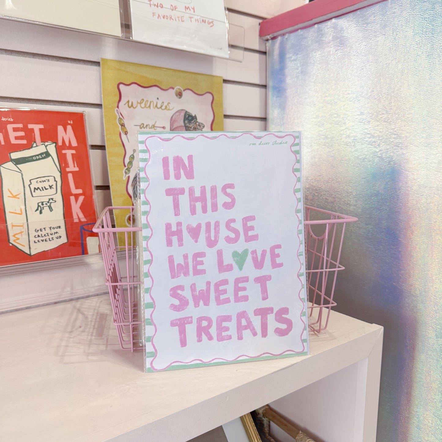 We Love Sweet Treats Wall Art Print
